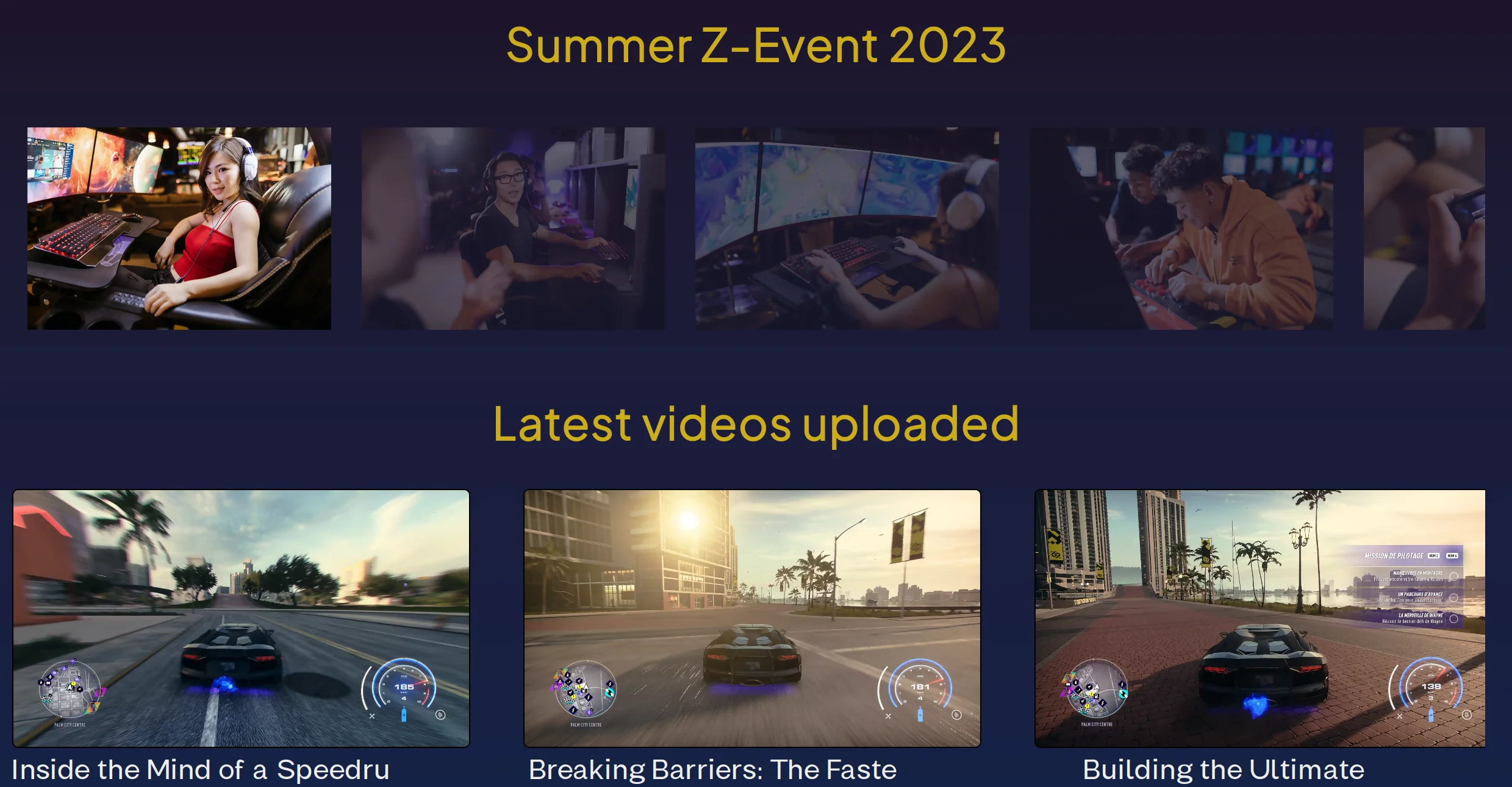 Capture de notre web app mobile TSNGame